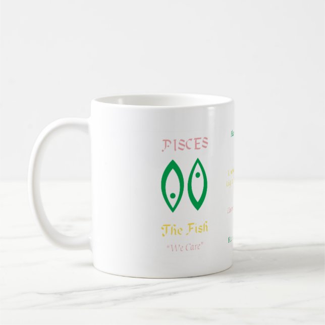 Caneca De Café Peixes (Esquerda)