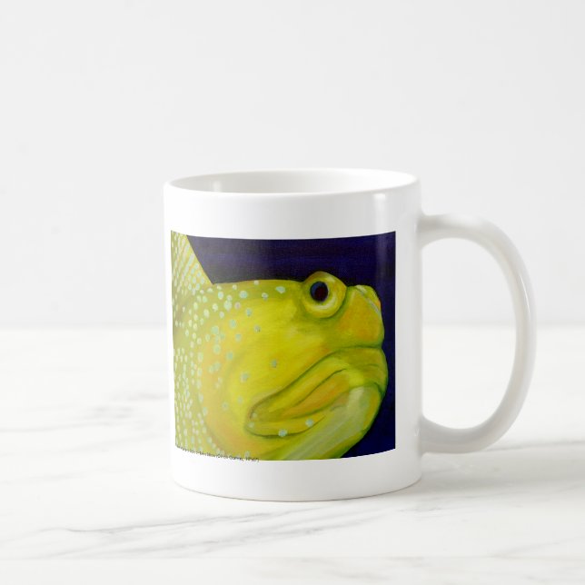 Caneca De Café Peixes amarelos do góbio do guarda (Direita)