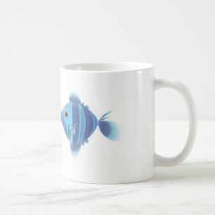Caneca De Café peixes azuis
