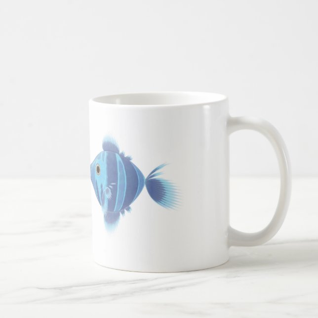 Caneca De Café peixes azuis (Direita)