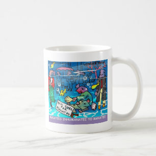 Caneca De Café Peixes-bois Camisetas engraçadas de peixe-boi Cane