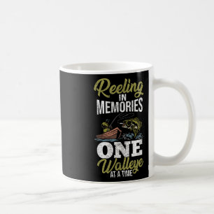 Caneca De Café Peixes caçando Sauger Angler Walleye Pescador Wall