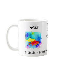 peixes de aquarela sinal e características do zodi