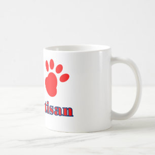 Caneca De Café Peixes de Cães Engraçados Bipawtisan na Política A