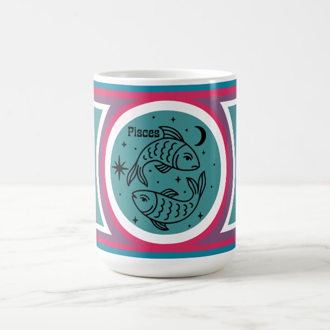 Caneca De Café Peixes de humor Zodiac Mug (Centro)