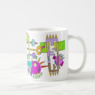 Caneca De Café peixes do espaço