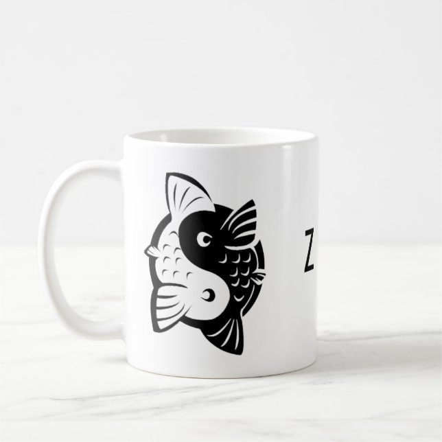 Caneca De Café Peixes do zen (Esquerda)