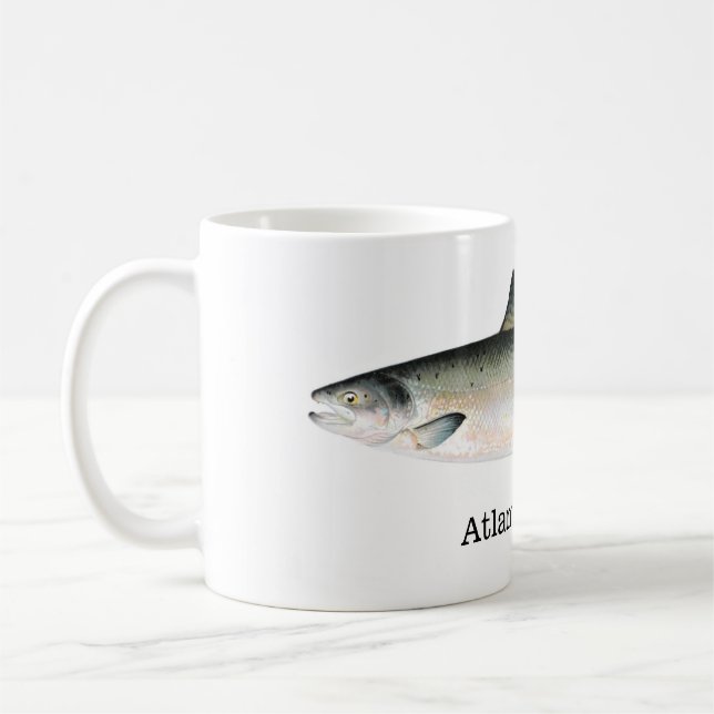 Caneca De Café Peixes dos salmões atlânticos (Esquerda)