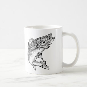Caneca De Café Peixes dos Walleye
