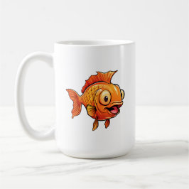 Caneca De Café Peixes dourados