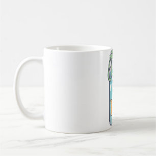Caneca De Café Peixes Dourados Fofos Em Garrafa De Água Permaneça