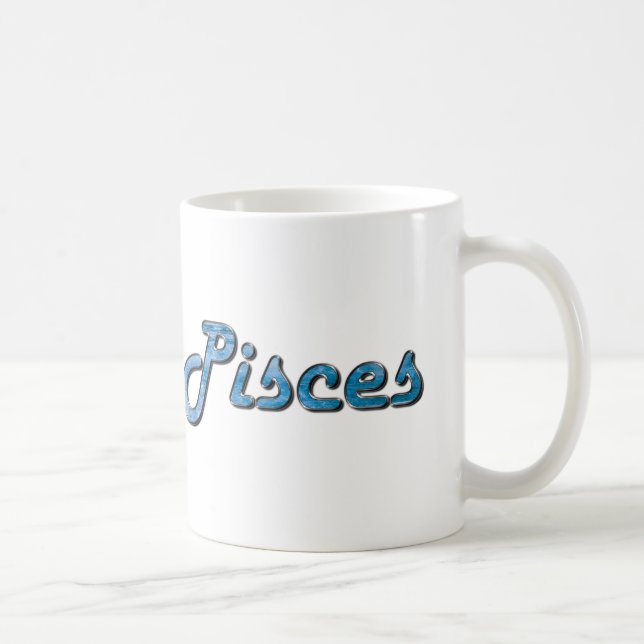 Caneca De Café Peixes em Aquamarine (Direita)