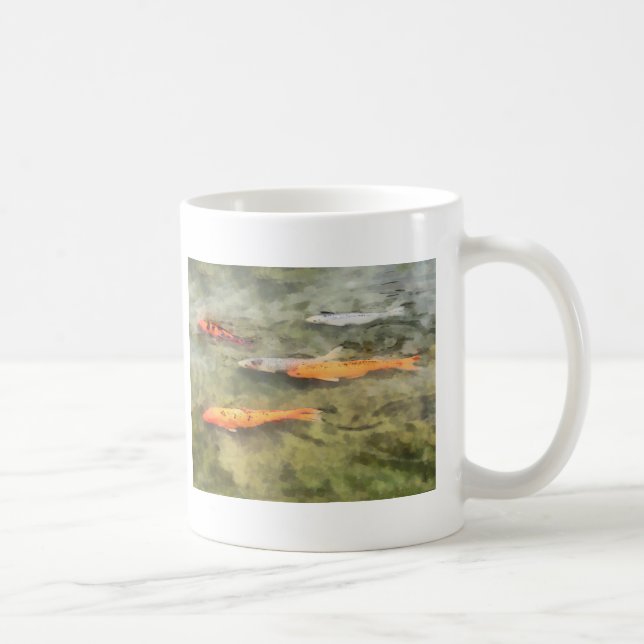 Caneca De Café Peixes - Escola De Koi (Direita)