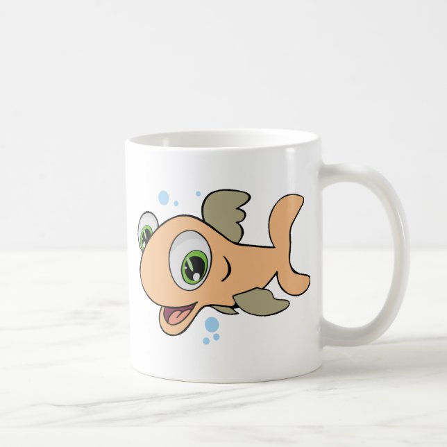 Caneca De Café Peixes felizes (Direita)