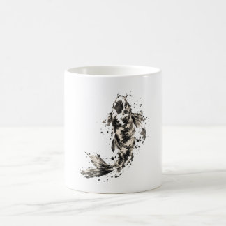 Caneca De Café Peixes Koi Japoneses – Arte e Tinta Tradicionais J