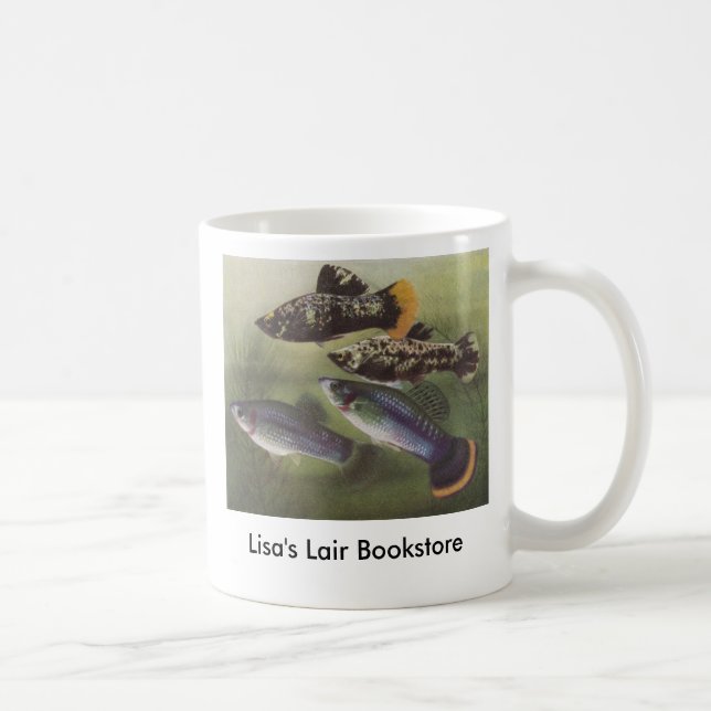 Caneca De Café Peixes - Mollies - Promo da livraria dos sphenops (Direita)
