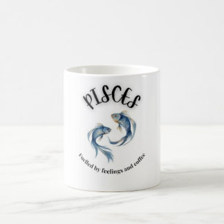 Caneca De Café Peixes Mug, Alimentado por Sentimentos e Astrologi