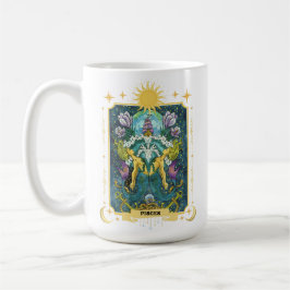 Caneca De Café Peixes Símbolo Zodiac 15 oz