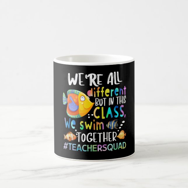 Caneca De Café Peixes somos todos diferentes... nós Natações doaç (Centro)