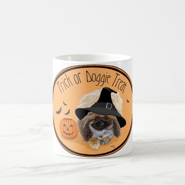 Caneca De Café Pekingese Halloween (Centro)