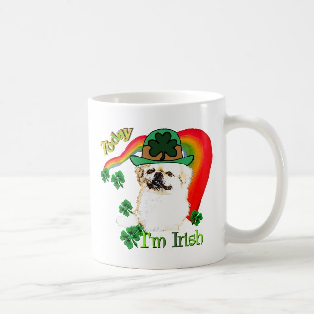 Caneca De Café Pekingnese St Patricks (Direita)