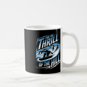 Caneca De Café Pela Garganta Do Snowboard Hill Sno Winter