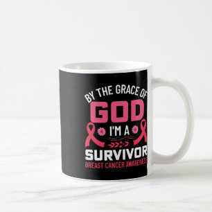 Caneca De Café Pela Graça De Deus Eu Sou Um Sobrevivente Do Cânce