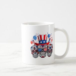 Caneca De Café Pele de Açúcar Esfria Fogos de Artifício Bandeira