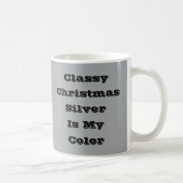 Caneca De Café Pele de Natal Clássica Cor Sólida de inverno
