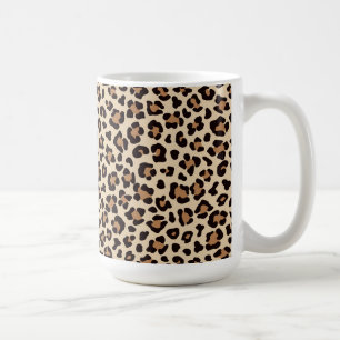 Caneca De Café Pele-Pele-Leopardo Padrão