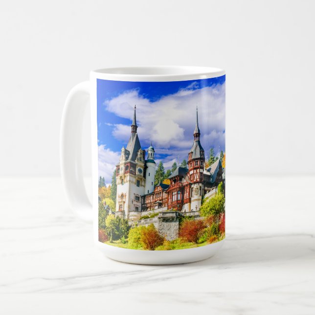 Caneca De Café Peles Castle (Frente Esquerda)