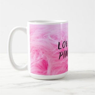 Caneca De Café Peles finas de Felpudo rosa