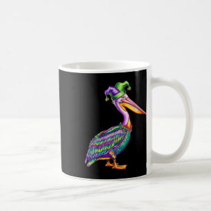 Caneca De Café Pelicano Mardi Gras Carnaval Amante de Animais Hom