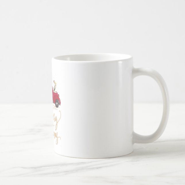 Caneca De Café Pelicans Bird Drivers Árvore de Natal (Direita)