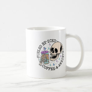 Caneca De Café Pelo Café Forçado E Ansiedade Sensibilização Para 