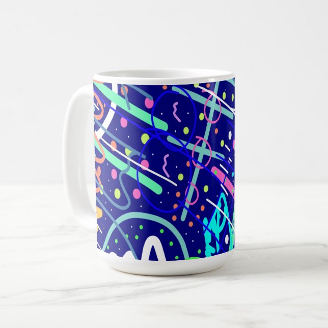 Caneca De Café Pelo Céu Noturno (Frente Esquerda)