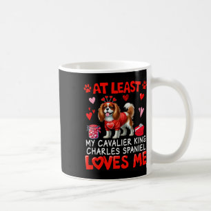 Caneca De Café Pelo Menos Cavalier King Charles Spaniel Me Ama V