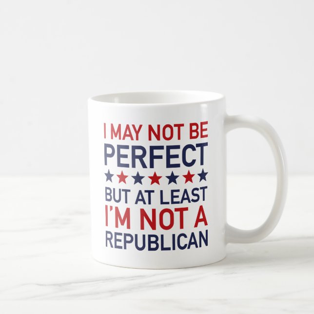 Caneca De Café Pelo menos não sou Republicano (Direita)