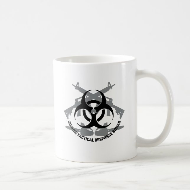 Caneca De Café Pelotão tático da resposta do zombi (Direita)