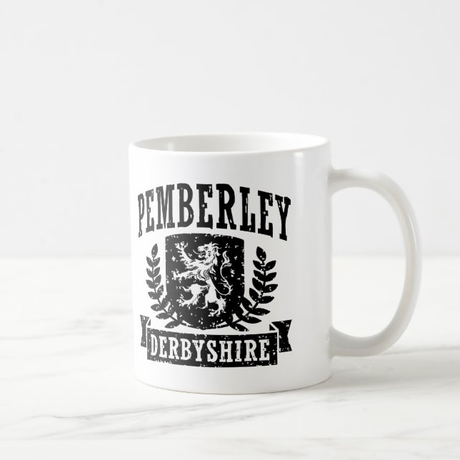 Caneca De Café Pemberley Derbyshire (Direita)
