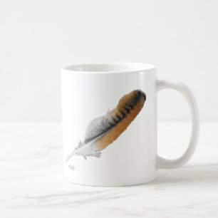 Caneca De Café pena de Falcão-de-cauda-vermelha