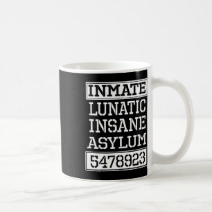 Caneca De Café Pena Lunática do Partido do Halloween do Asilo