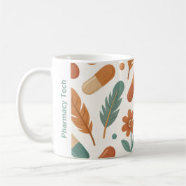 Caneca De Café Penas personalizadas de farmácia Mug Boho Daisy