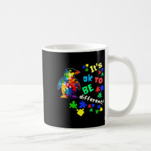 Caneca De Café Pengim de Aceitação da Conscientização do Autismo
