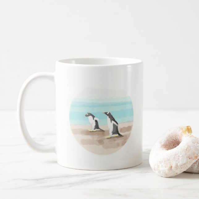 Caneca De Café Penguin Duo Mug (Com Donut)
