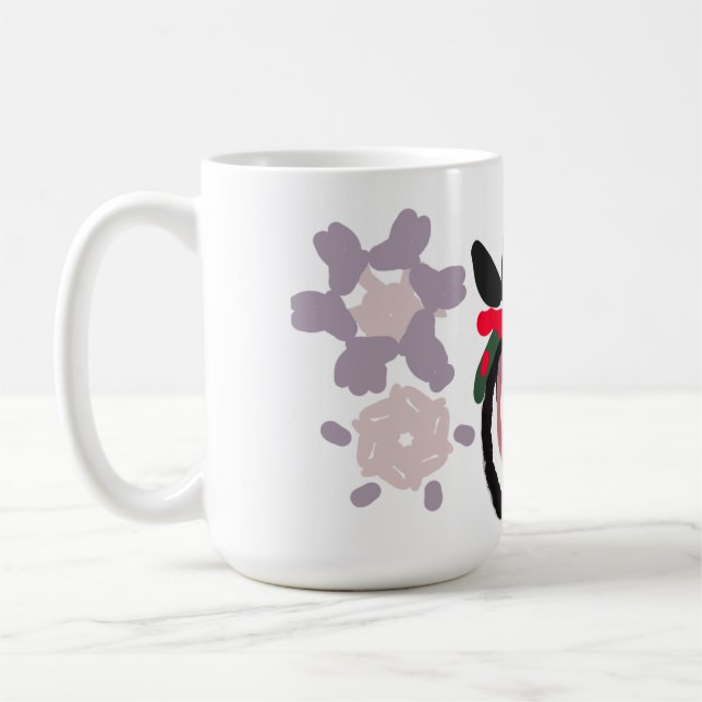 Caneca De Café Penguin Winter  (Esquerda)