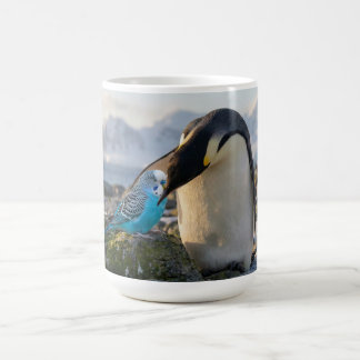 Caneca De Café Penguins and Parakeets