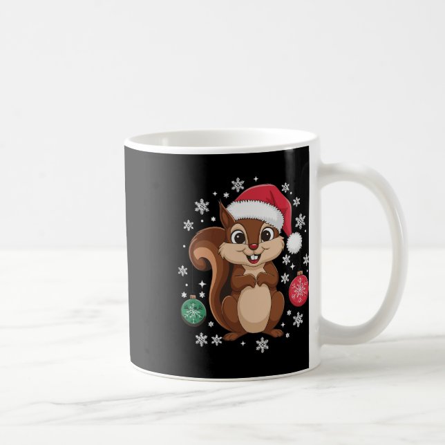 Caneca De Café Penhor Natal de Esquilo Natal (Direita)