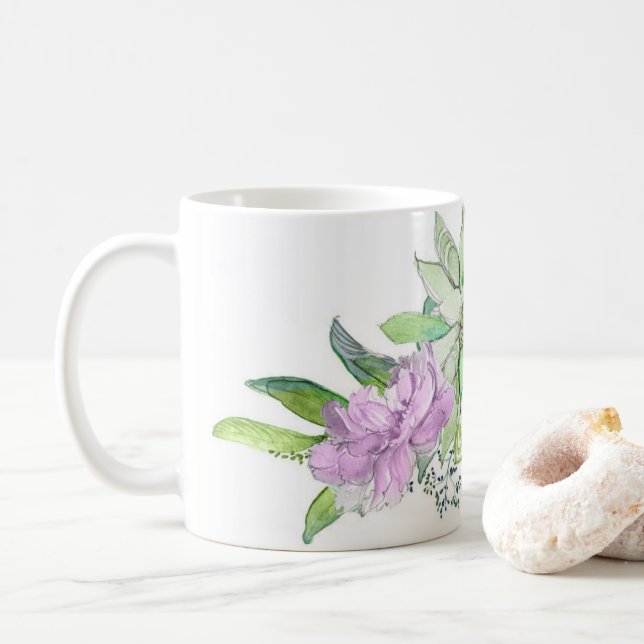 Caneca De Café Penies e Succulent (Com Donut)