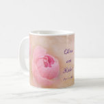 Caneca De Café Penitência romântica personalizada<br><div class="desc">O convite para o casamento de peônias românticas personalizadas para o seu dia mais feliz de sempre. Adicione sua mensagem pessoal de casamento ou deixe-a vazio.</div>